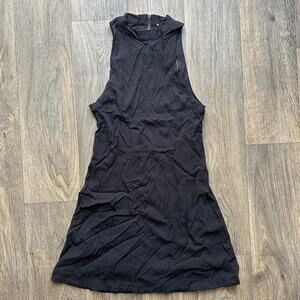Free People Black Back Cutout Mini Dress Size Medium